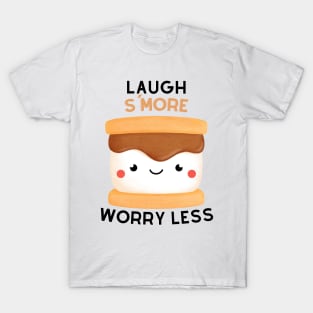 Laugh S'More Worry Less - Marshmallow Face T-Shirt